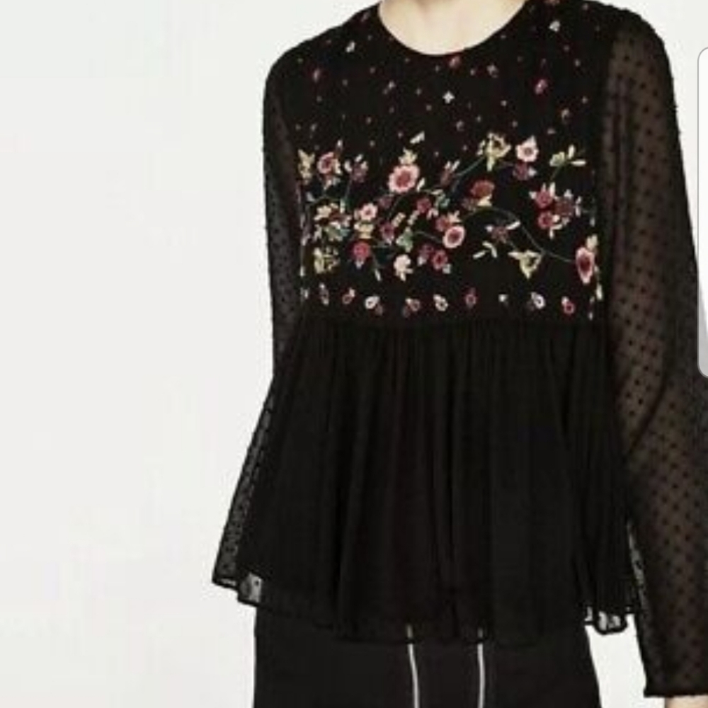 Zara Babydoll Blouse